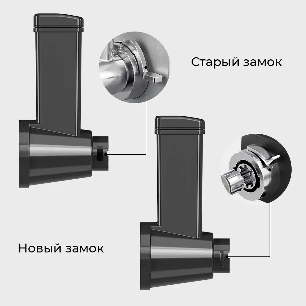 Насадки-овощерезки с проталкивателем для мясорубок Wollmer M905/M909