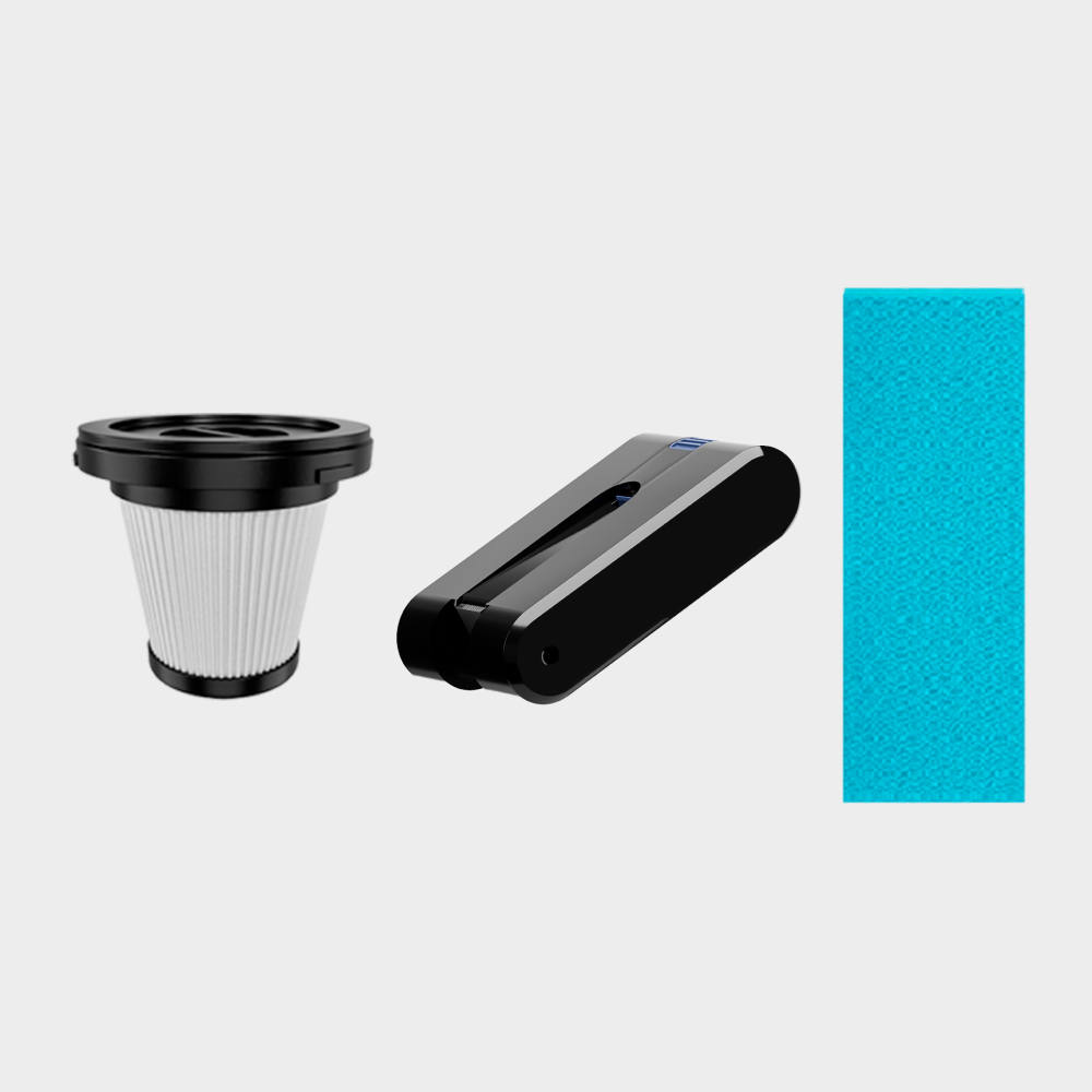 Комплект аксессуаров для вертикального пылесоса Wollmer D707 Sapphire (аккумулятор, HEPA-фильтр, салфетка из микрофибры)