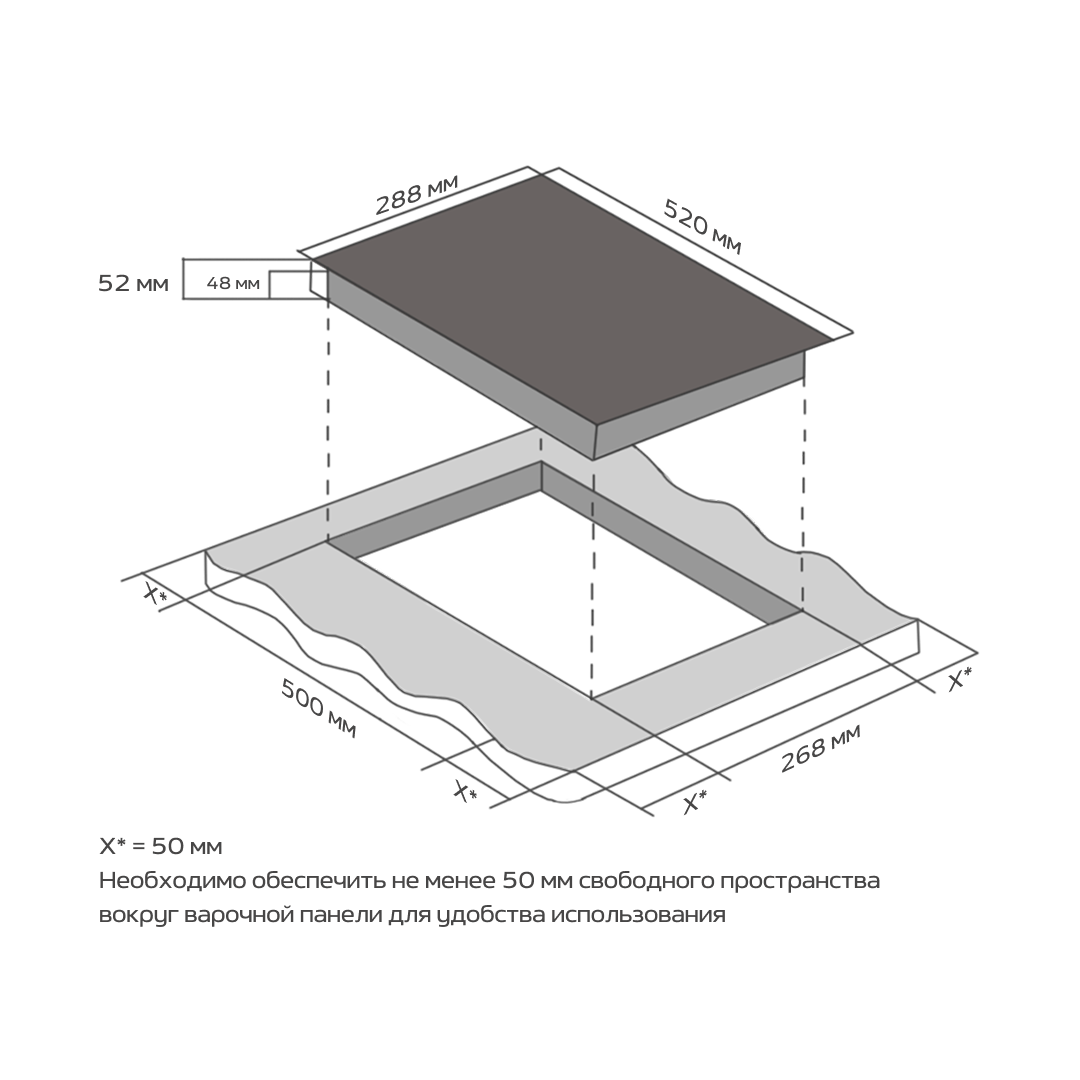 Схема Электрическая варочная панель Wollmer H20 Onyx