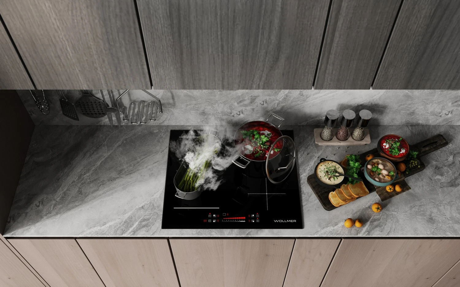 Индукционная варочная панель Wollmer I40 Monolith