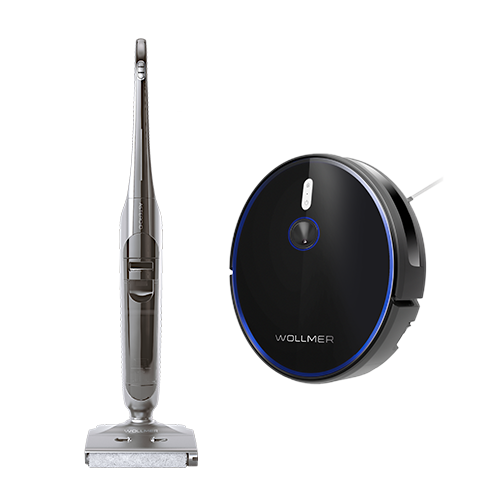 Комплект «Моющий вертикальный пылесос D800 + Робот-пылесос F550»