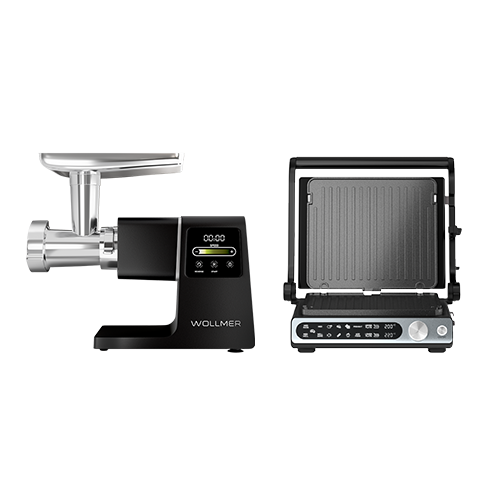 Комплект «Мясорубка M909 Monolith Basic + Электрогриль S805»